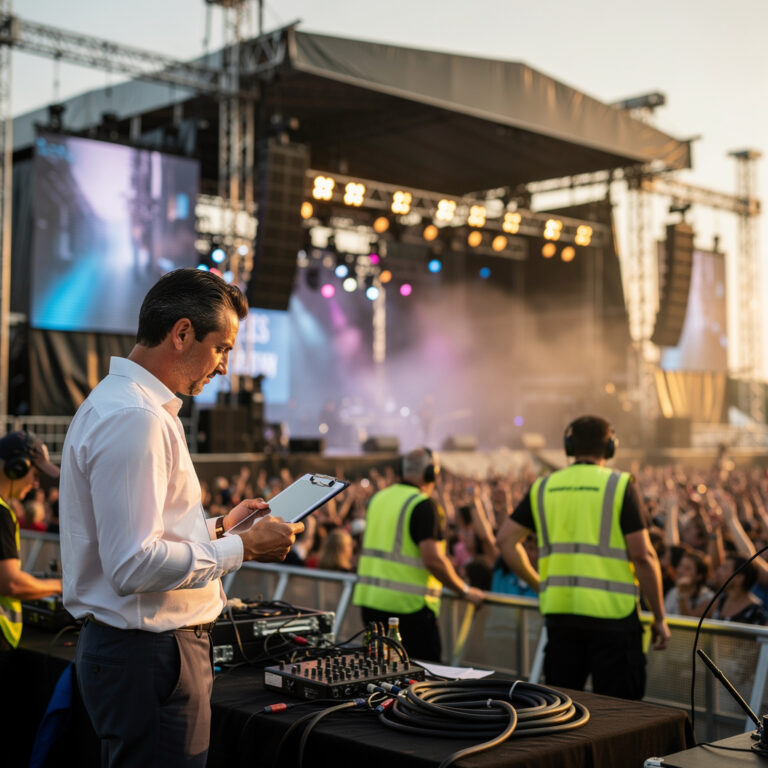 KiiiKiii performance or festival stage stock image, to be sourced by the publishing worker