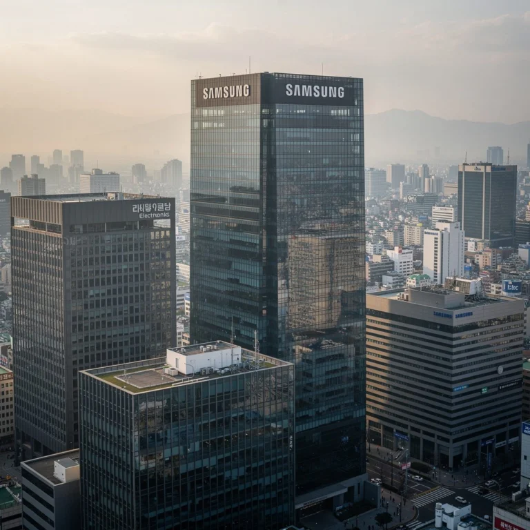 samsung electronics headquarters building seoul skyline
