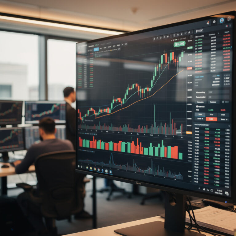 bitcoin trading screen price chart