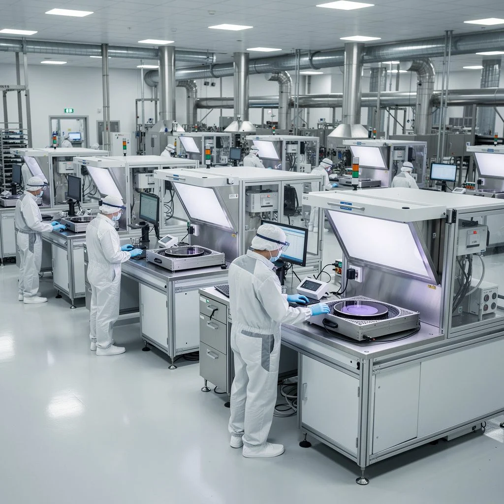 wafer inspection tools inside a cleanroom
