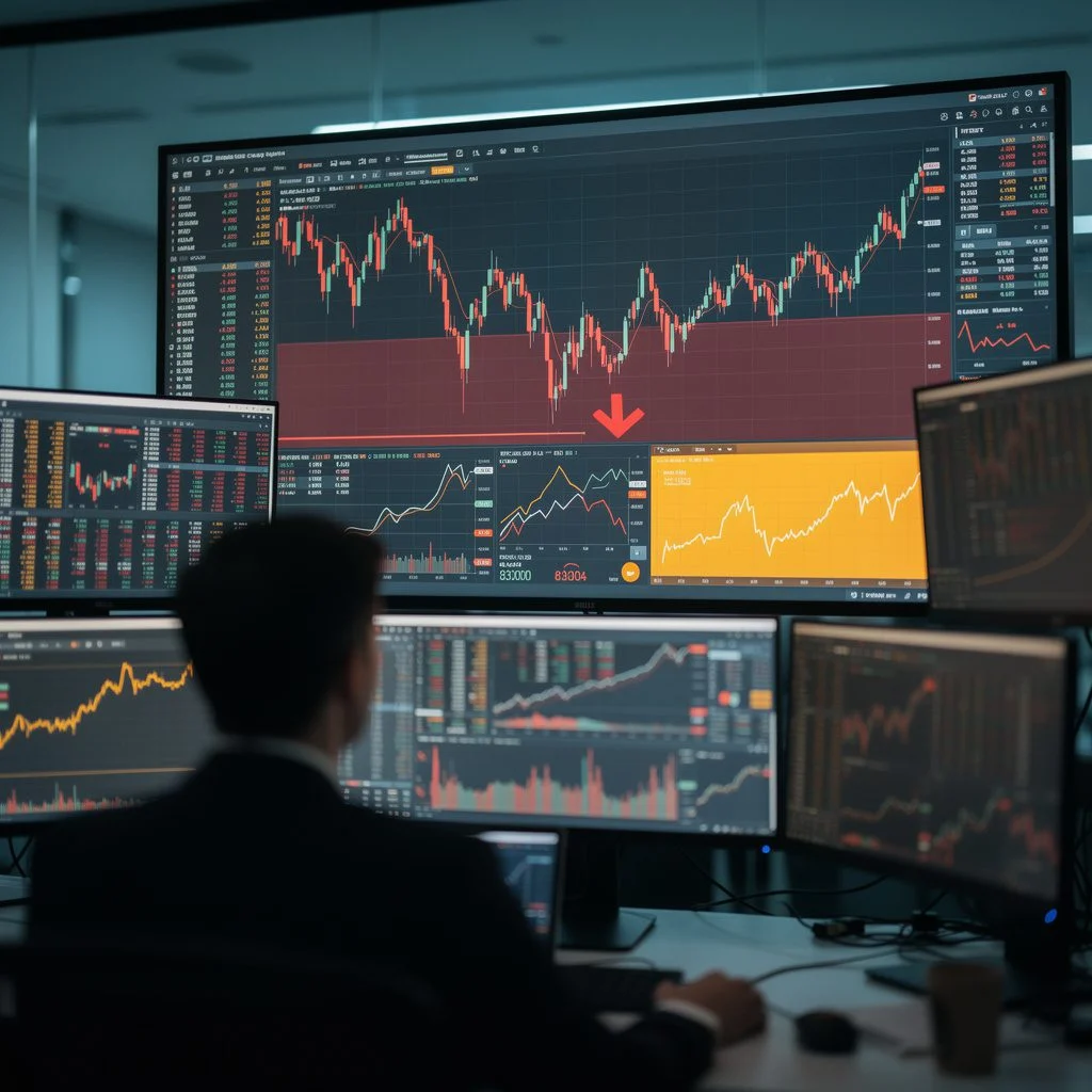 financial market liquidation charts terminal